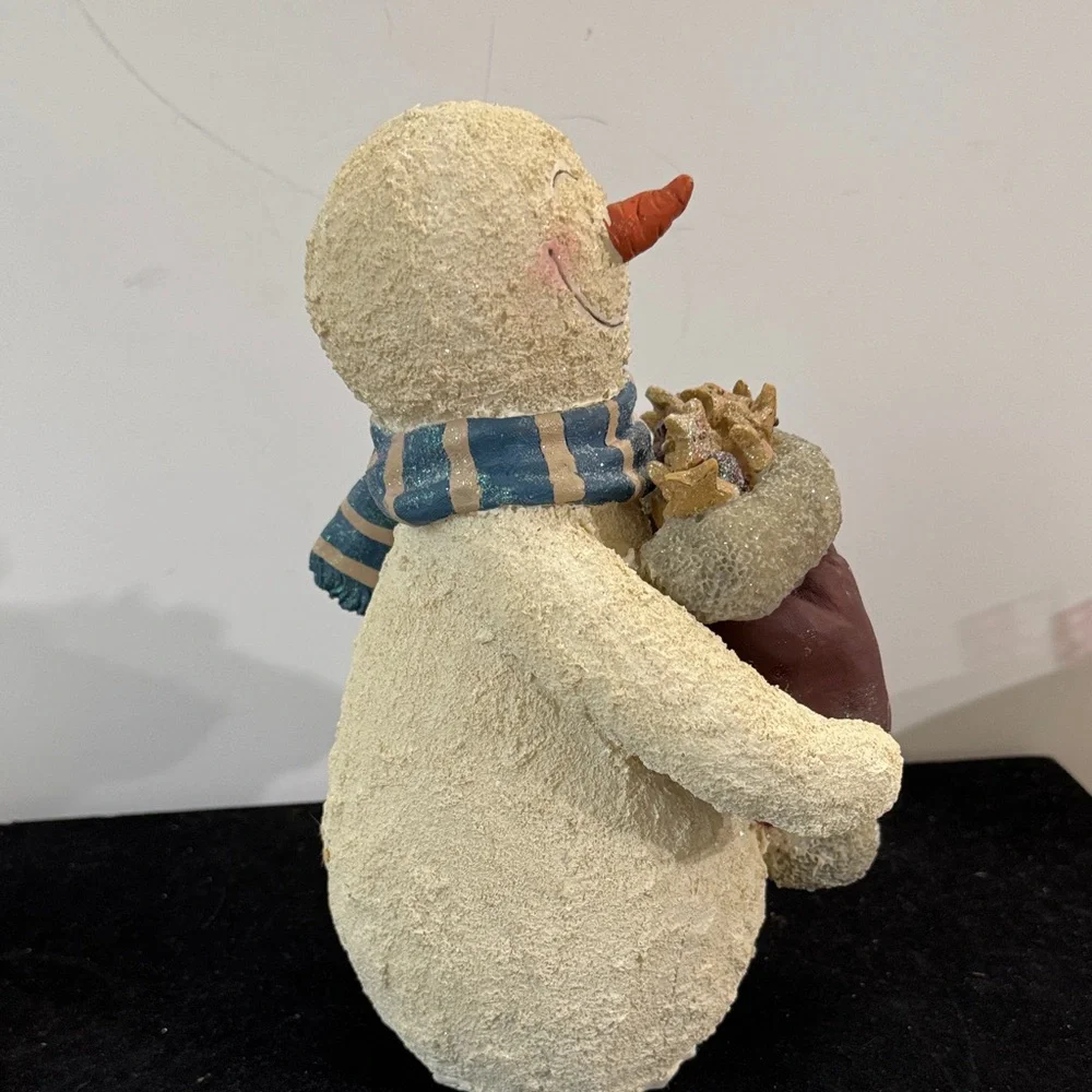 Vintage Resin Snowman Manual Countdown To Christmas - Up To 99 Days Advent